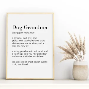 Dog Grandma Definition Wall Art