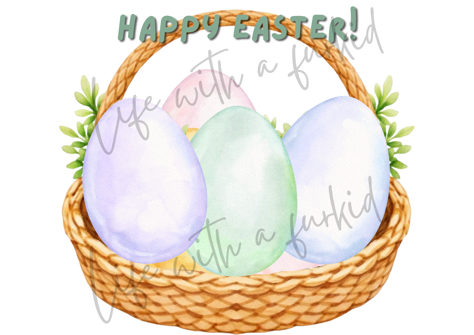 Eggstra Cute Pawprint Basket Craft